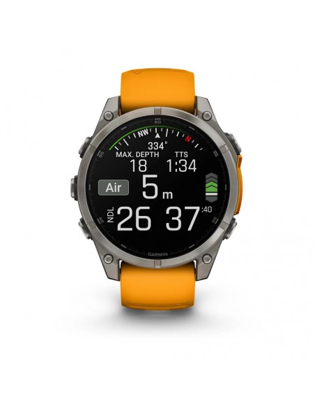 GARMIN FENIX 8 47MM AMOLED SAPHIR SPARK ORANGE UHR GARMIN FENIX 8 47MM AMOLED SAPHIR SPARK ORANGE UHR