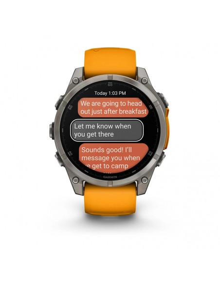 GARMIN OROLOGIO FENIX 8 47MM AMOLED SAPPHIRE SPARK ORANGE