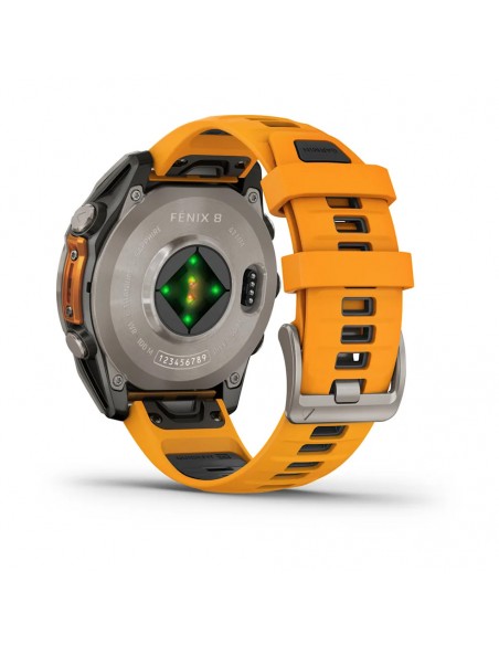 GARMIN FENIX 8 47MM AMOLED SAPHIR SPARK ORANGE UHR GARMIN FENIX 8 47MM AMOLED SAPHIR SPARK ORANGE UHR