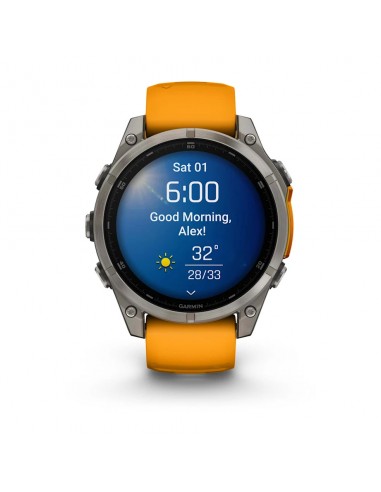 GARMIN FENIX 8 47MM AMOLED SAPHIR SPARK ORANGE UHR GARMIN FENIX 8 47MM AMOLED SAPHIR SPARK ORANGE UHR