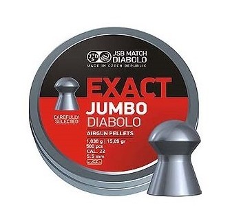 JSB EXACT JUMBO DIABOLO 5.5MM 1.03GR 500PCS | Armeria regina