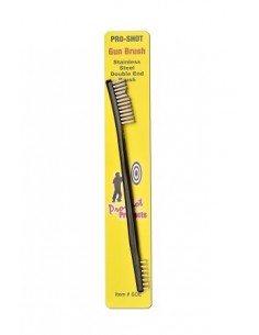 PRO SHOT GUN BRUSH DOUBLE END STEEL