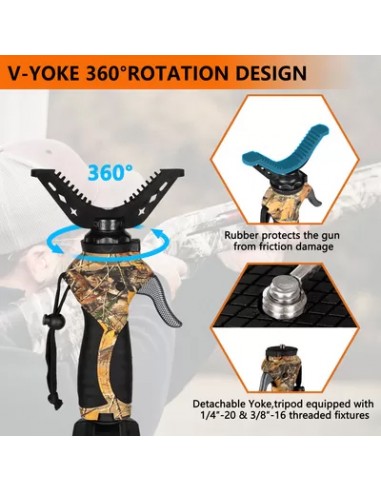 FIERY DEER TREPIEDE ASTE REGOLABILI 65"