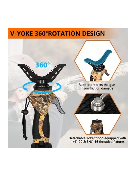 FIERY DEER TREPIEDE ASTE REGOLABILI 65"