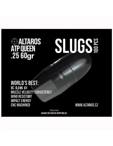 ALTAROS PALLINI SLUG ATP QUEEN .25/6.35 60GR 100PZ