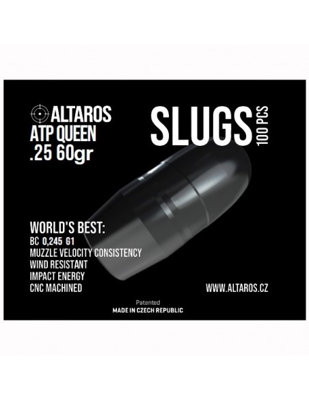 ALTAROS SCHNECKENKÖRPER SLUG ATP QUEEN .25/6.35 60GR 100PC ALTAROS SCHNECKENKÖRPER SLUG ATP QUEEN .25/6.35 60GR 100PC