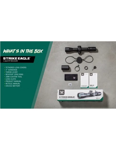 VORTEX SCOPE STRIKE EAGLE 3-18X44 FFP EBR-7C VORTEX SCOPE STRIKE EAGLE 3-18X44 FFP EBR-7C