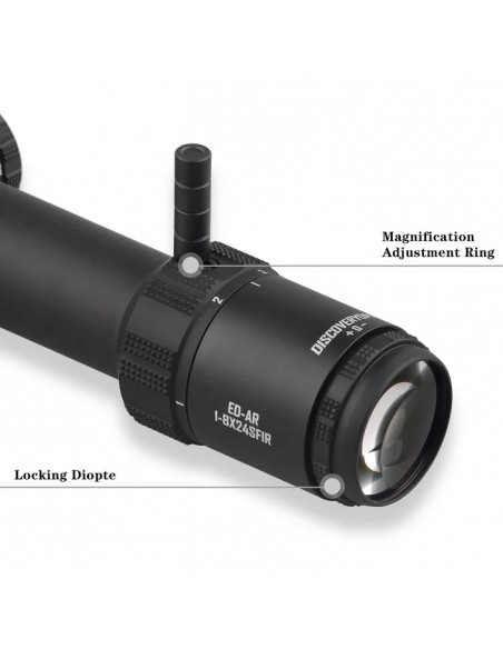 DISCOVERY SCOPE ED-AR 1-8X24 SFIR 34MM FFP DISCOVERY SCOPE ED-AR 1-8X24 SFIR 34MM FFP