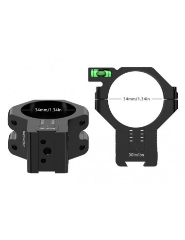 WESTHUNTER VERSTELLBARE DOVETAIL-MONTAGEN MIT MOA UND HÖHENANPASSUNG 34 MM