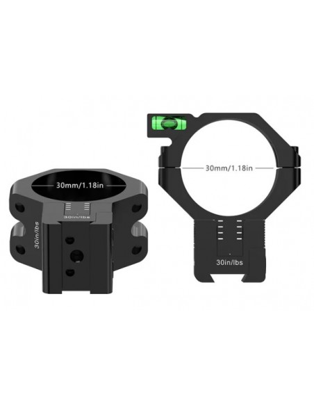 WESTHUNTER ATTACCHI DOVETAIL REGOLABILI IN MOA E ALTEZZA 30 MM