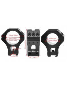 WESTHUNTER RINGS D34MM H36MM DOVETAIL