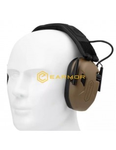 EARMOR ELECTRONIC EAR MUFF M300A-CB BROWN 2
