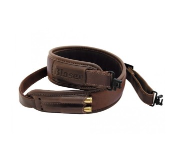 BLASER  BRAUNER LEDER GÜRTELKARABINER 2 SCHÜSSE | Armeria Regina