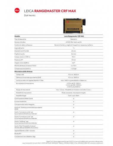 LEICA RANGEMASTER CRF MAX