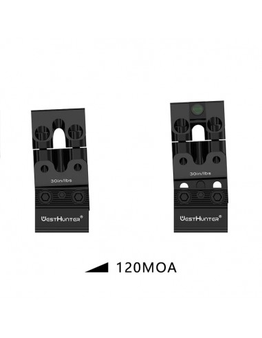 ESTHUNTER ATTACCHI DOVETAIL REGOLABILI IN MOA E ALTEZZA 34 MM