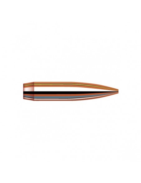 HORNADY PALLE BTHP MATCH 264" 140GR 100PZ. HORNADY PALLE BTHP MATCH 264" 140GR 100PZ.