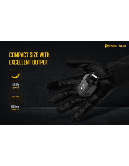 SPERAS WL30 PISTOL LIGHT 650LM TYPE-C