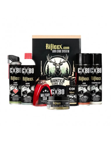 Riflecx CX80 Hunter Set – Kit Completo Pulizia e Manutenzione Armi da Caccia 9-in-1