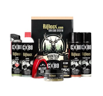 Riflecx CX80 Hunter Set – Kit Completo Pulizia e Manutenzione Armi da Caccia 9-in-1