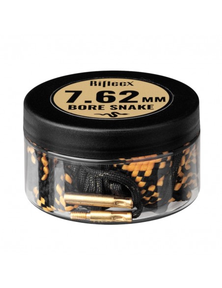 RifleCX Bore Snake 7,62 mm – Reinigungsseil Pistolenlauf mit Bronze-Bürsten - pack