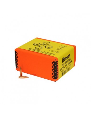 BERGER BULLETS 30 (.308) 185gr VLD HUNTING QUANTITY PACK 500 PZ