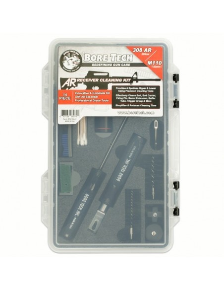 BORE TECH AR-10 COMPLETE RECEIVER CLEANING KIT BORE TECH AR-10 COMPLETE RECEIVER CLEANING KIT