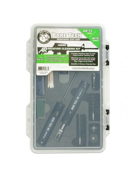 BORE TECH AR-15 COMPLETE RECEIVER CLEANING KIT BORE TECH AR-15 COMPLETE RECEIVER CLEANING KIT