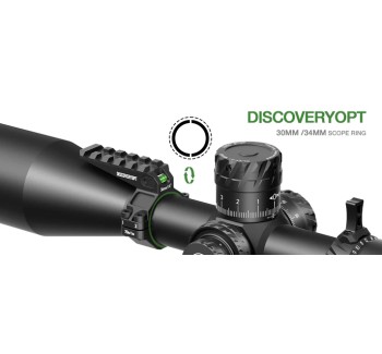 DiscoveryOpt Anello Singolo con Livella e Slitta Picatinny Superiore 30/34mm