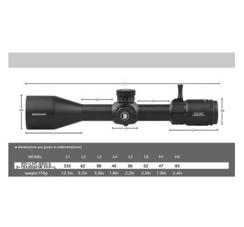 Discovery Zielfernrohr ED-LHT Gen II 3-15x50 SFIR FFP-Z MRAD