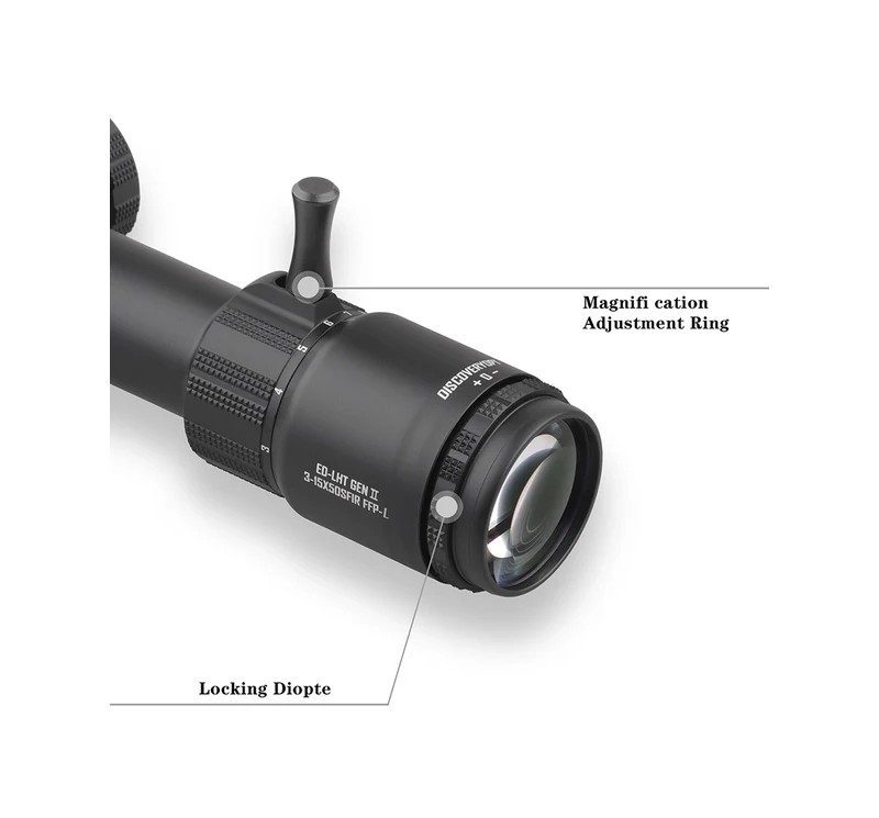 Discovery Zielfernrohr ED-LHT Gen II 3-15x50 SFIR FFP-Z MRAD