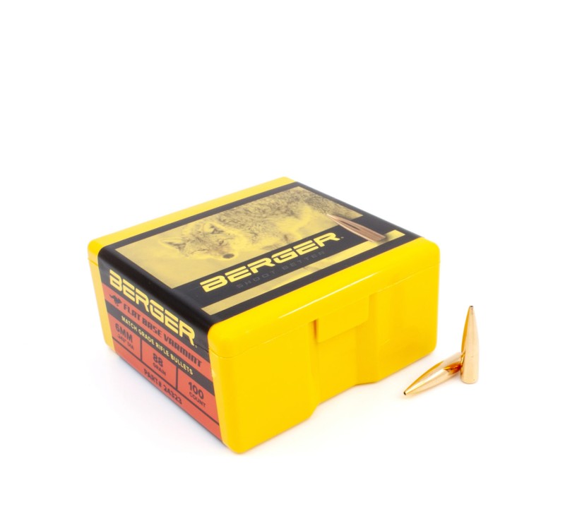 Berger Bullets 6MM (.243) 88gr High BC FB Varmint 100 pcs