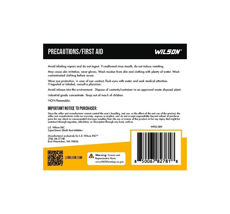 L.E. Wilson SuperGreen Shield Rust Inhibitor 32 Oz.