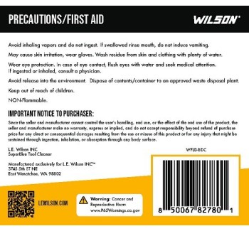 L.E. Wilson SuperBlue Clean Degreaser/Cleaner 32 Oz.