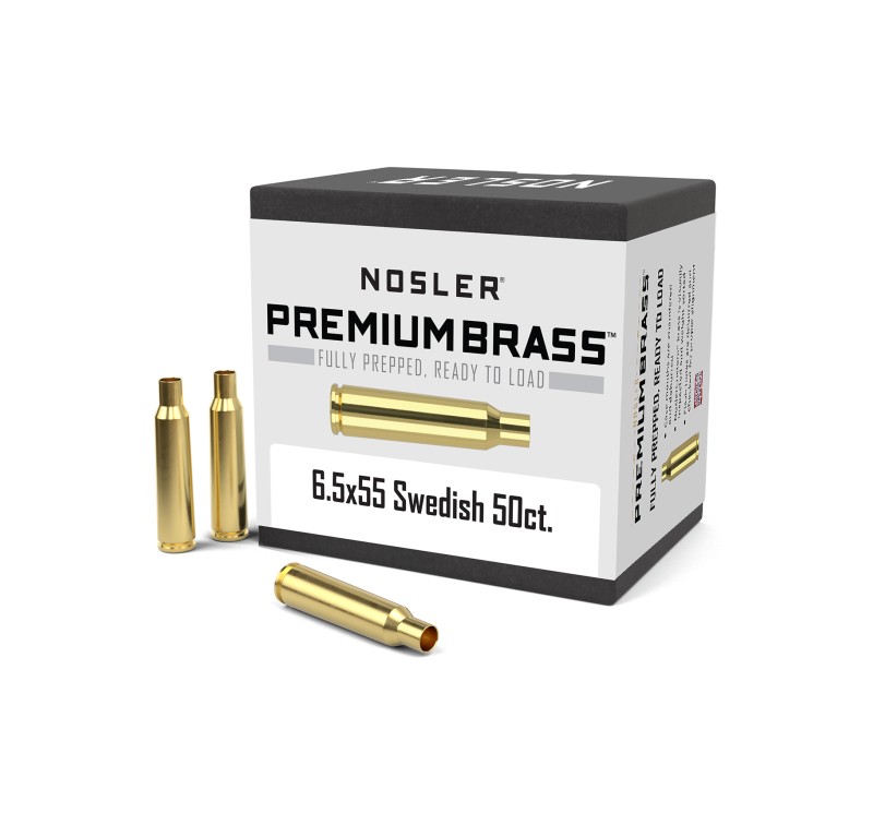 NOSLER CUSTOM BOSSOLI CAL 6.5x55mm SWEDISH 50PZ