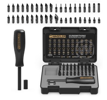 Wheeler 43 Piece Gunsmithing Screwdriver Set with Hollow Ground Bits 2