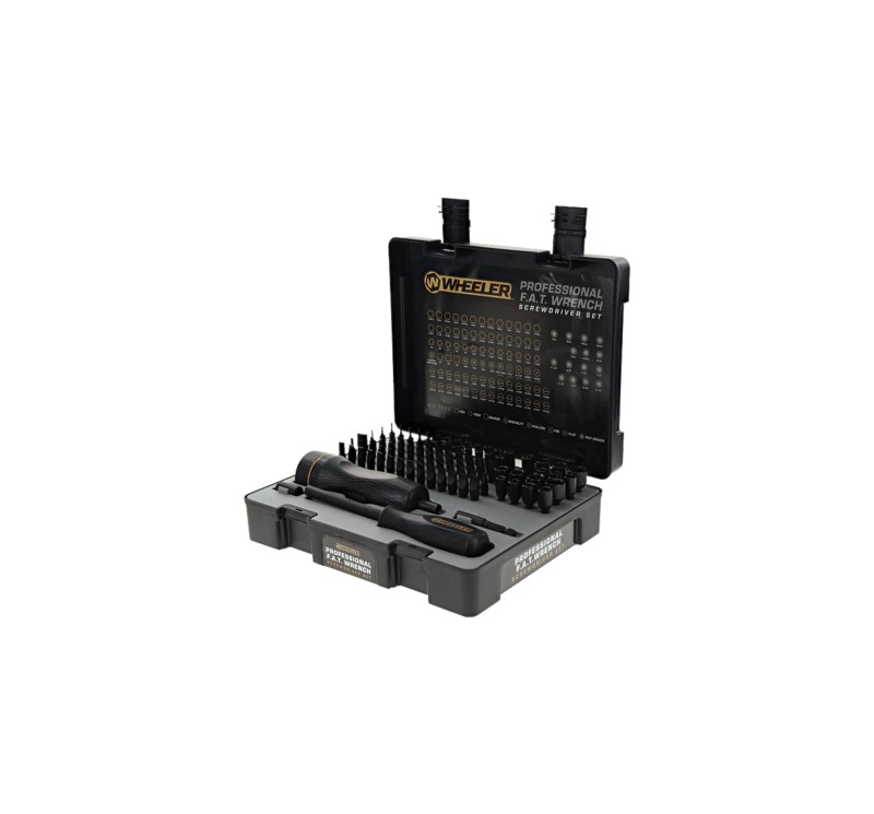 Wheeler 100-teiliges Profi-Fettschlüssel-Schraubendreher-Set