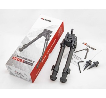 Tacband Bipiede in Fibra di Carbonio con Attacco Picatinny e Cant Regolabile 8"-11"