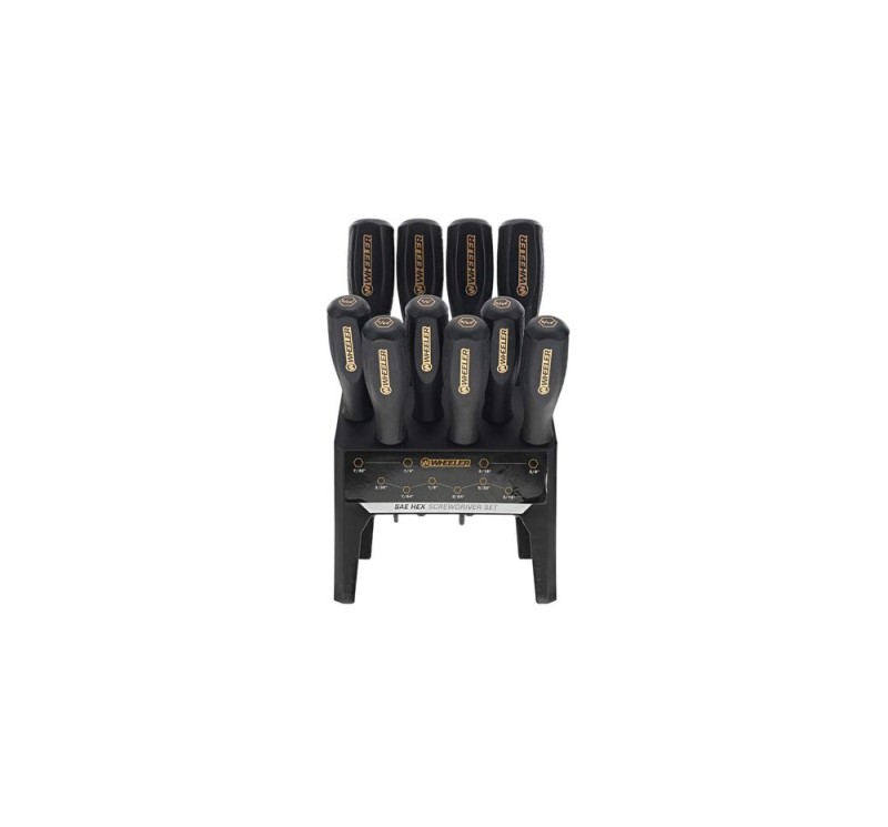 Wheeler 30-teiliges Hex-/Torx-Schraubendreher-Set mit Werkbankständer