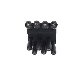 Wheeler Set 30 Cacciaviti Esagonali SAE/Metrici e Torx con Supporto da Banco