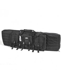 BTA DOUBLE RIFLE CASE 8 POCKETS 42" WITH SHOULDER STRAPS