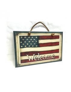 Quadretto WELCOME USA da appendere