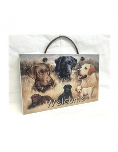 Quadretto WELCOME CANI da appendere