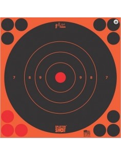 PRO SHOT SPLATTERSHOT 8" ORANGE BULLSEYE 6PCS
