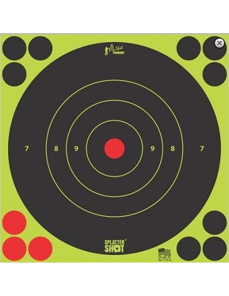 PRO SHOT SPLATTERSHOT 12" GREEN BULLSEYE 5PCS