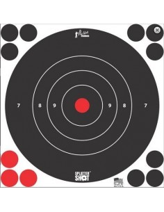 PRO SHOT SPLATTERSHOT 12" WHITE BULLSEYE 5PCS