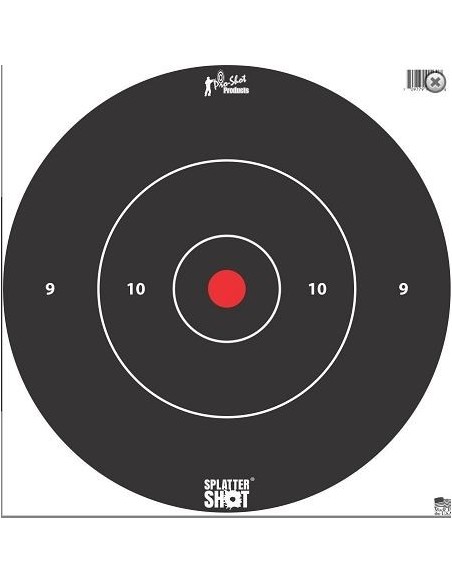 PRO SHOT SPLATTERSHOT 12" WHITE BULLSEYE HEAVY TAG 5PCS