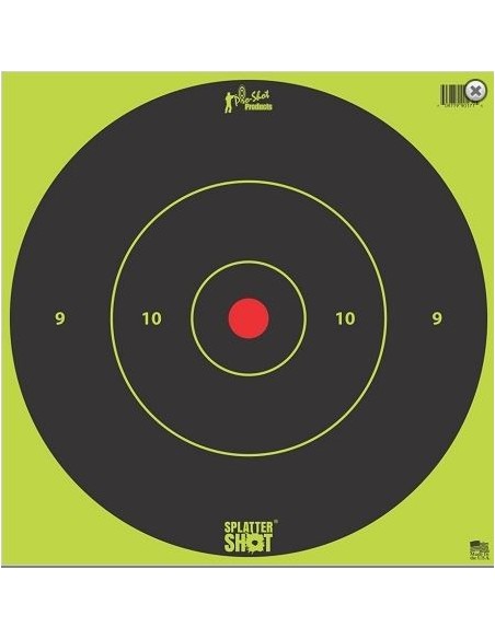 PRO SHOT SPLATTERSHOT 12" GREEN BULLSEYE HEAVY TAG