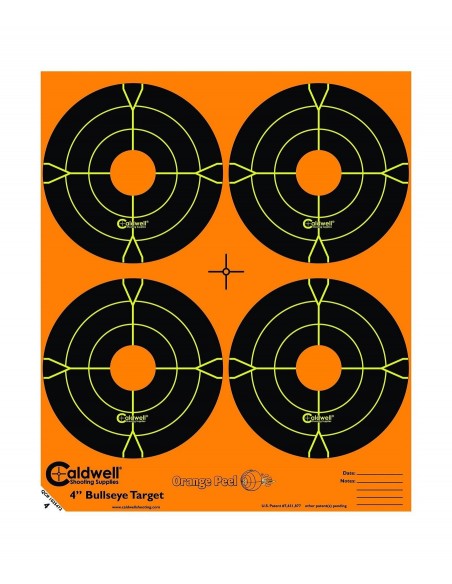 CALDWELL ORANGE PEEL BULLSEYE TARGET 4" 10PCS | ARMERIA REGINA