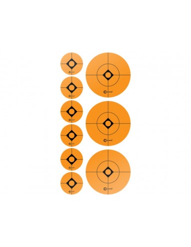 CALDWELL ETICHETTA BERSAGLIO ARANCIONE 1"/2" 12PZ.