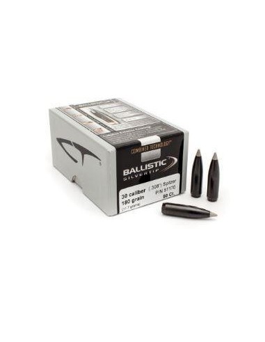 NOSLER CT BALLISTIC SILVER 308" 180GR